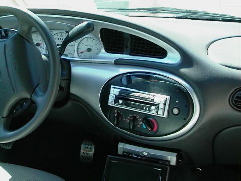 1999 Ford Taurus - Interior view of a 1999 Ford Taurus, the dashboard and center console modifications.