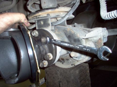 1983 Ford Bronco - A ratcheting 13mm box end wrench is best for these bolts.