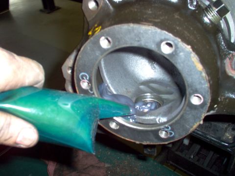 1983 Ford Bronco - This probably isn't necessary, but it gets grease settled into the bottom of the knuckle faster than putting it all in from the top later.