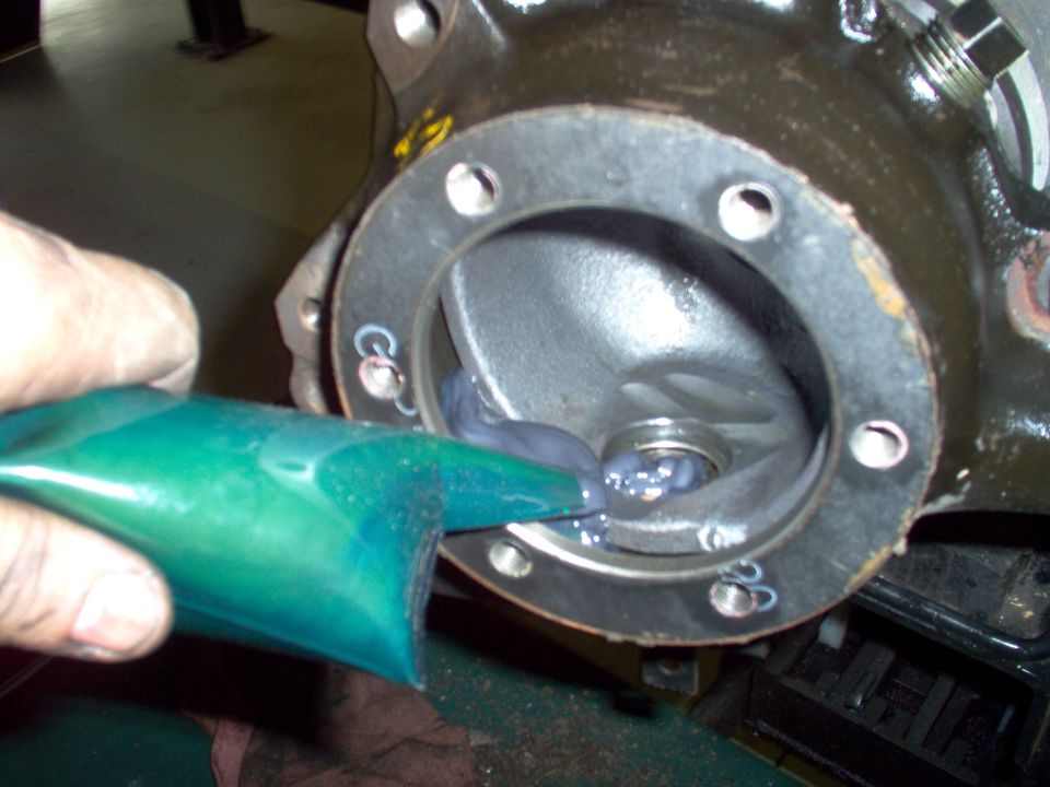 This probably isn't necessary, but it gets grease settled into the bottom of the knuckle faster than putting it all in from the top later.