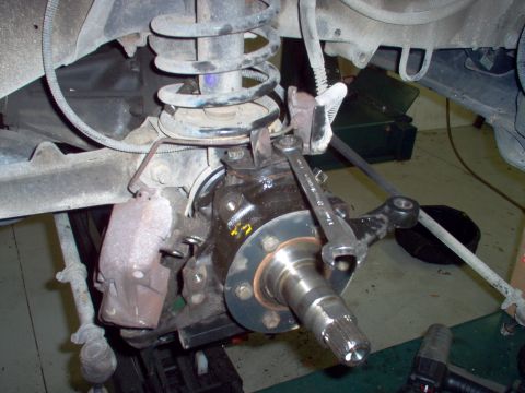 1983 Ford Bronco - Set the brake line bracket back in place with both bolts & tighten the front bolt first using a 17mm ratcheting box end. A socket will reac…