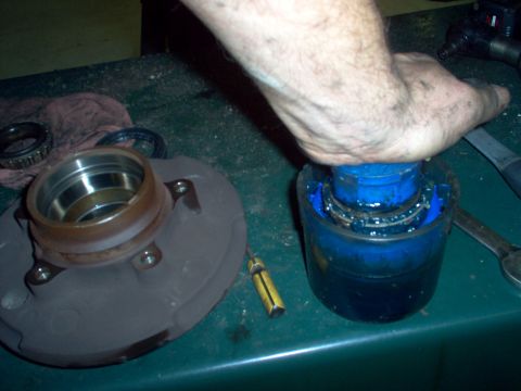 1983 Ford Bronco - Repack the wheel bearings by whatever method you can. This tool is reasonbly-priced on Amazon & eBay, and makes this job nearly clean. Usin…