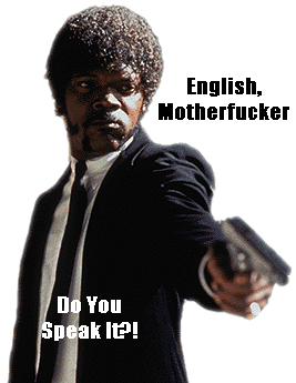 1986 Ford Bronco - Jules Winnfield from Pulp Fiction, holding a pistol with text overlay.