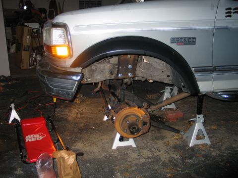 1992 Ford Bronco - driver side bucket, ran out of washers