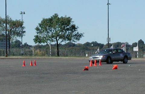 2001 Mercury Grand Marquis - Braking into a turn after a fast curve.