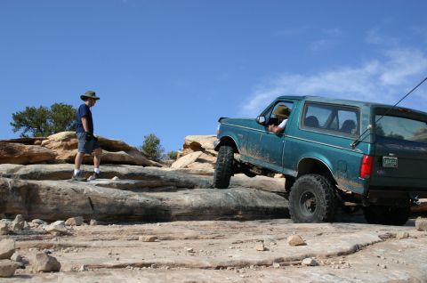1993 Ford Bronco - dave on the stairs