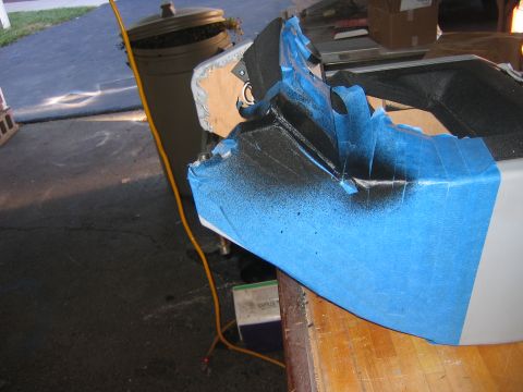 1995 Ford Bronco - Part of the gauge holder hit the dash and broke off, had to sand it a bit and paint it. All better after it dries.