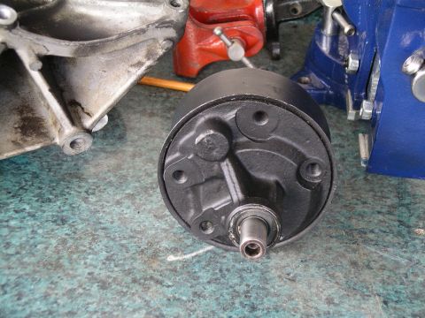 1996 Ford Bronco - Saginaw pump is out of a Chevy 1 ton van and rebuilt by a pro. This pump requires a seperate resivoir.