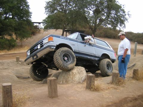 1985 Ford Bronco - Andy on the frame twister