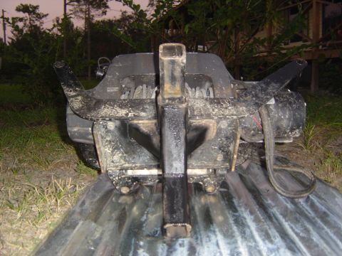 1993 Ford Bronco - This is a close-up view of a winch and brush guard assembly, likely for an off-road vehicle.