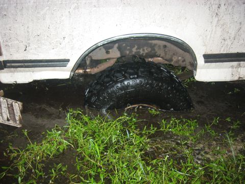 1989 Ford Bronco - thats about 30 inches deep...37 inch tire...