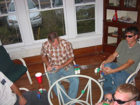 1989 Ford Bronco - Hurricane Jeanne party....20 feet from the Intracoastal...Start out with a little poker...before the wind starts...
