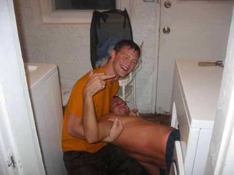 1989 Ford Bronco - now we try to put mike in the dryer...he didnt fit so I got in all the way to my shoulders...