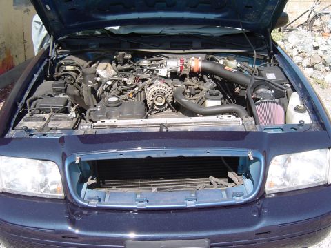1999 Ford Crown Victoria - Demo of Stock Grille, pic of no grille previous color paint behind it.