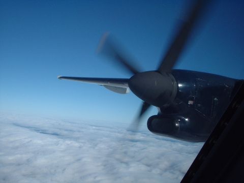 1989 Ford Bronco - My buddy took this picture of the right engine on a USAir Dash 8 he was flying.
