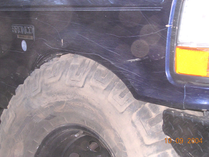 stuffing the front 40.  Still rubs a lot