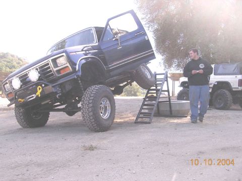 1994 Ford Bronco - Chris playing on the ramp