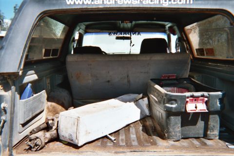 1990 Ford Bronco - Interior pretty filthy But those are some of my spare parts..