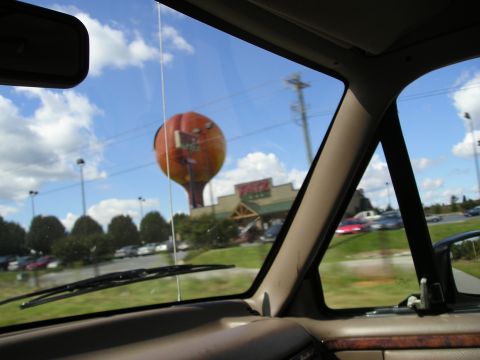 1996 Ford Bronco - Some peach shaped water tower on the way