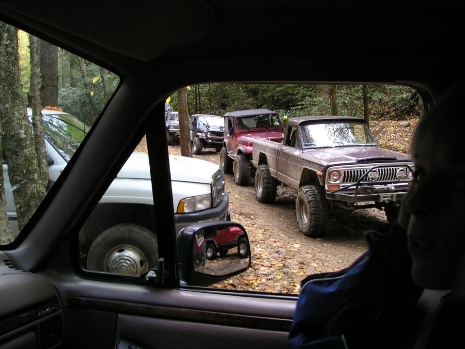 The line of trucks