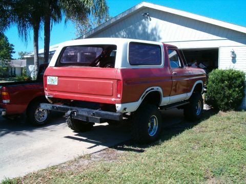 1979 Ford Bronco - The back...tailgate all painted ok like. See the rails.