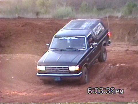 1988 Ford Bronco - This 1988 Ford Bronco is navigating a challenging off-road course.