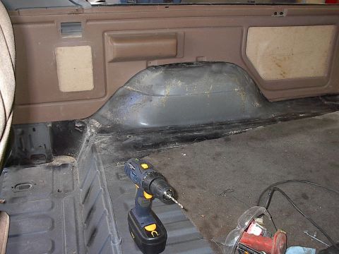 1986 Ford Bronco - Here's my own vinyl wall back in and checked for fit. You may have to grind some of the MDF so the panel sits flat on it. There's my new 18…