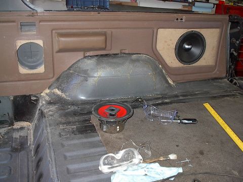 1986 Ford Bronco - Now I need to cut and router out the MDF cover frames, which I'll stretch speaker cloth over and use home style pull off/push on hardware t…