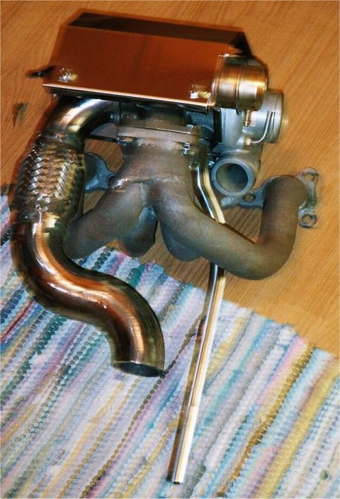 1988 Mazda 626 - Complete turbocharger,manifold and downpipe assembly. ready too install