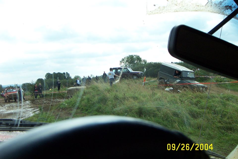 Land Rover getting pulled out
