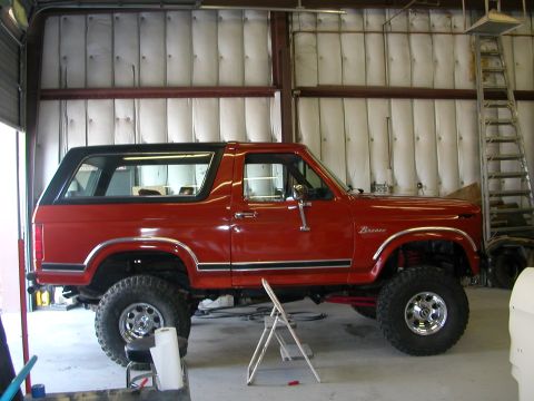 1984 Ford Bronco - that one piece of trim didn't have the tabs it needed to have, so we had to wait for that one.