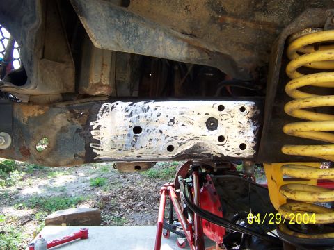 1978 Ford Bronco - cleaned up frame