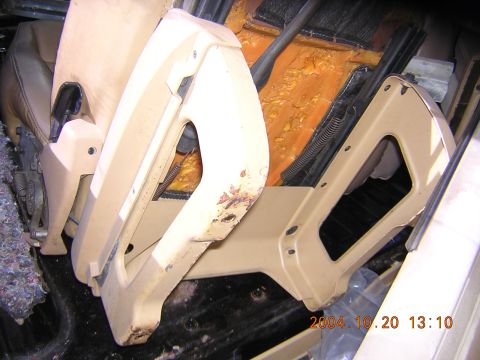 1984 Chevrolet Blazer - passenger side seat brackets