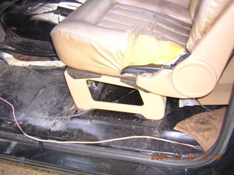 1984 Chevrolet Blazer - driver's side seat brackets