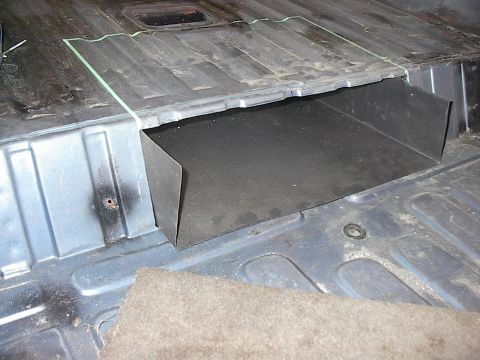 1986 Ford Bronco - By not welding/riveting the box sides up yet, you can squeeze the tops in enough for the flanges to clear, allowing the box to slip in. Day…