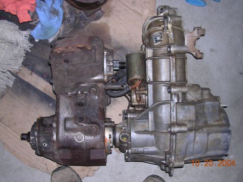 1994 Ford Bronco - Two transmission components are shown side-by-side, with a date stamp of 10.20.2004 visible.