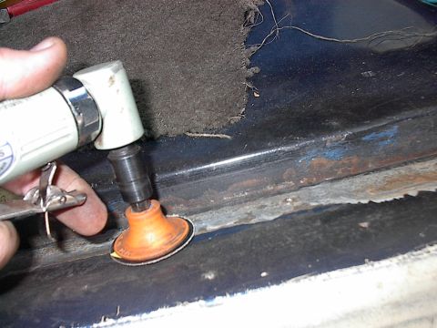 1986 Ford Bronco - a little clean up and it was surprisingly solid. Man Ford put some heavy gauge metal in these rockers !