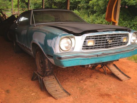 1977 Ford Mustang II - Waited two months to get the title squared away before any work began. July, 04 title was completed. Dissassembly and sanding on body began…
