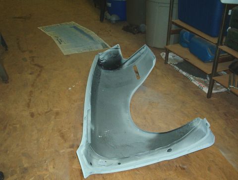 1977 Ford Mustang II - Fenders got the same treatment as the fenderwells.