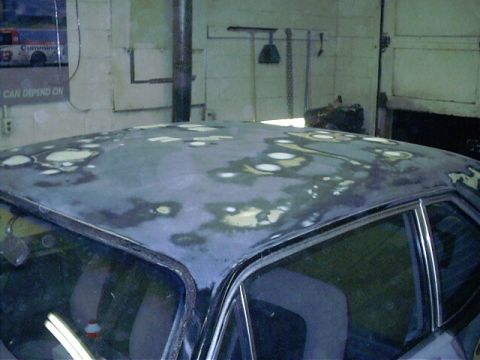 1950 Volkswagen Kubelwagen - The roof after it was blocked and filled