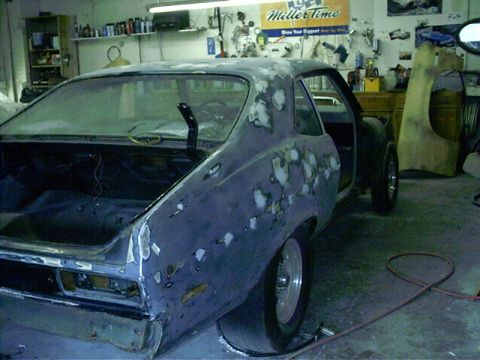 1950 Volkswagen Kubelwagen - Passengers side. Blocked, filled and ready for primer