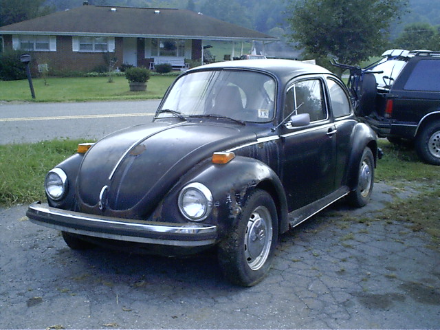 Day one. This sad little car sat under a tree for about 10 years before we recieved it.
