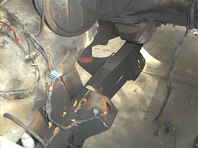 Engine bay wiring and suspension components