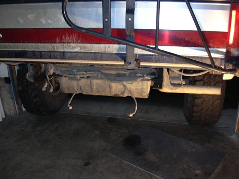 1991 Ford Bronco - Trailer wiring harness and hitch removed