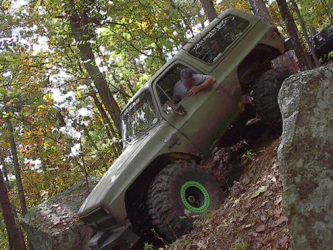 1986 Ford Bronco - Ryan's Blazer on the hill.