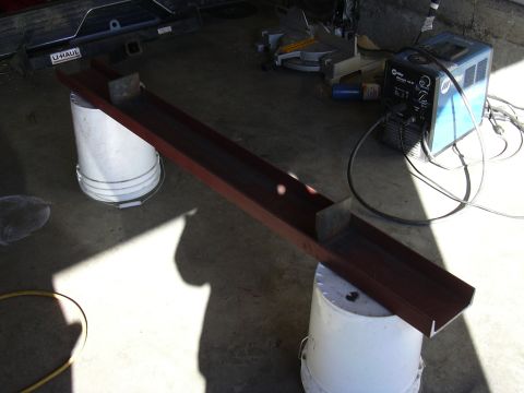 1991 Ford Bronco - Steel cut to length and the tabs that will bolt to the frame have been cut