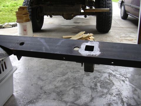 1991 Ford Bronco - Here you can see the holes drilled for the license plate