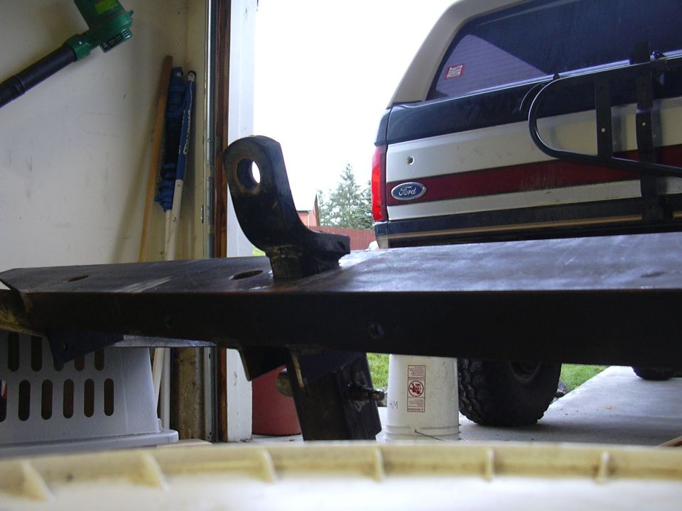 Checking the fit with the hitch I use as a recovery point