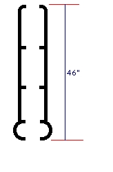 1979 Ford Bronco - This diagram illustrates a specific part with dimensions and a website address.