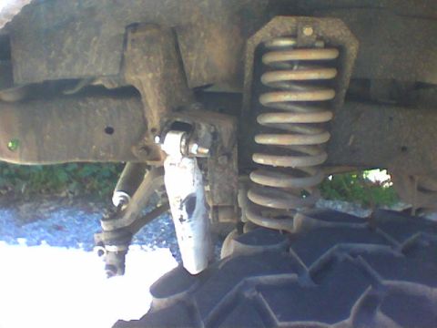 1979 Ford Bronco - Bent shock mount the first time.